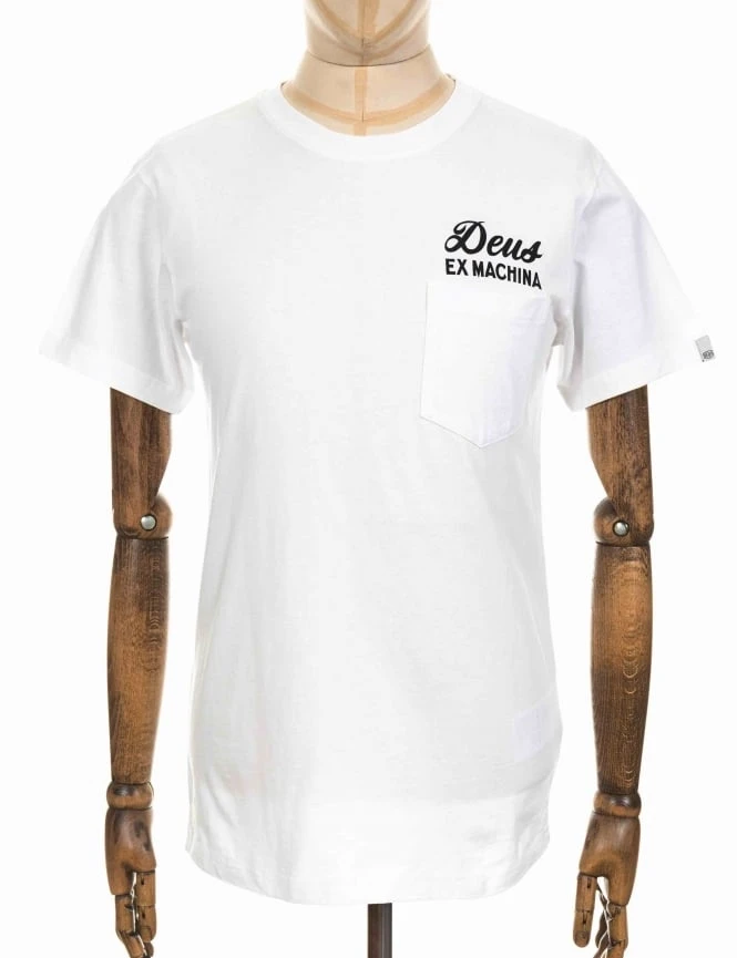Deus Ex Machina Venice Address Pocket Tee - White 5 Deus Ex Machina Venice Address Pocket Tee - White - Image 3