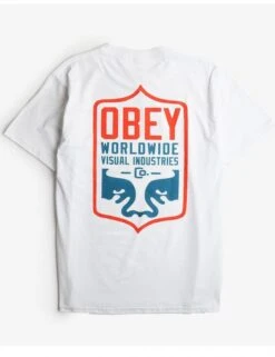 Obey Clothing Visual IND. Badge Tee - White