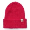 Cotopaxi Wharf Beanie - Raspberry Pink Ribbed Knit Hat with Woven Patch -Fatbuddha Store wharf beanie hat raspberry p33778 114528 medium