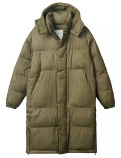 Wide Down Jacket - Olive