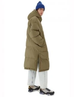 Wide Down Jacket - Olive -Fatbuddha Store wide down jacket olive p30739 106811 medium