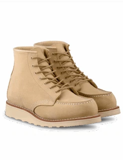 Women's 3328 Heritage 6" Moc Toe Boot - Cream Abilene