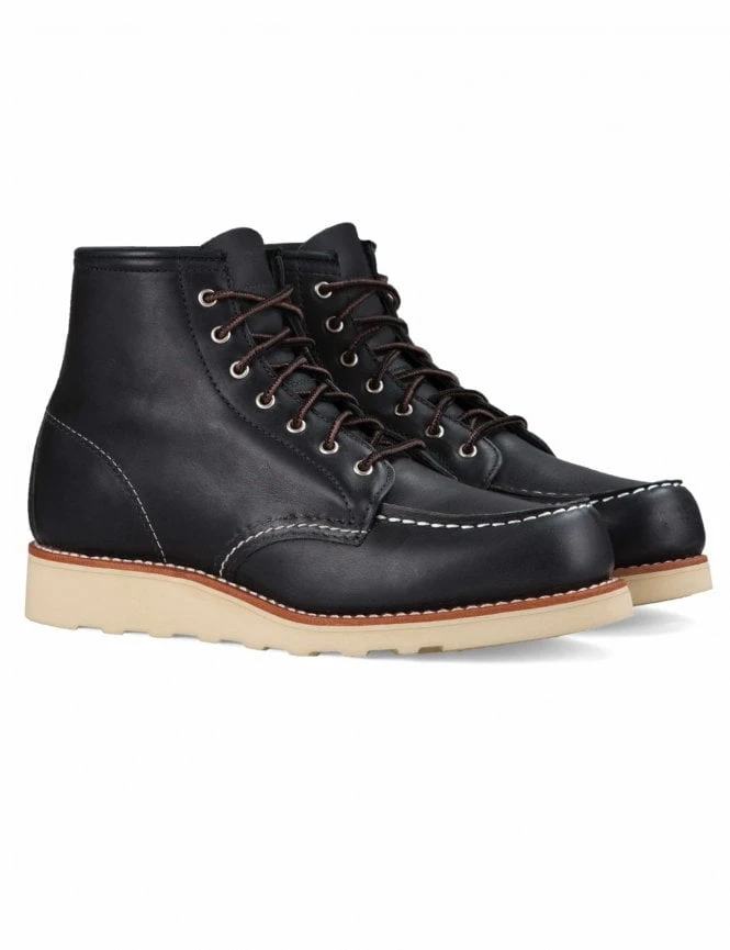 Women's 3373 Heritage 6" Moc Toe Boot - Black Boundary Leather 3 Women's 3373 Heritage 6" Moc Toe Boot - Black Boundary Leather