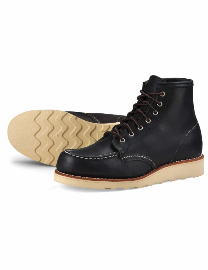 Women's 3373 Heritage 6" Moc Toe Boot - Black Boundary Leather 4 Women's 3373 Heritage 6" Moc Toe Boot - Black Boundary Leather - Image 2