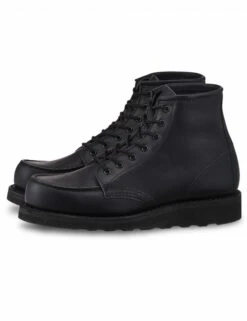 Women's 3380 Heritage 6" Moc Toe Boot - All Black Boundary Leather -Fatbuddha Store womens 3380 heritage 6 moc toe boot all black boundary leather p27571 105625 medium