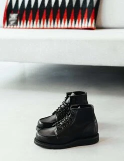 Women's 3380 Heritage 6" Moc Toe Boot - All Black Boundary Leather -Fatbuddha Store womens 3380 heritage 6 moc toe boot all black boundary leather p27571 105630 medium