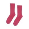 Colorful Standard Women's Merino Wool Blend Socks - Bubblegum Pink -Fatbuddha Store womens merino wool blend socks bubblegum pink p31161 107037 medium