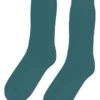 Colorful Standard Ocean Green Recycled Merino Wool Blend – Above-the-Ankle Socks