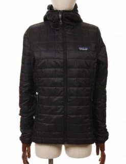 Patagonia Women's Nano Puff Hooded Jacket - Black