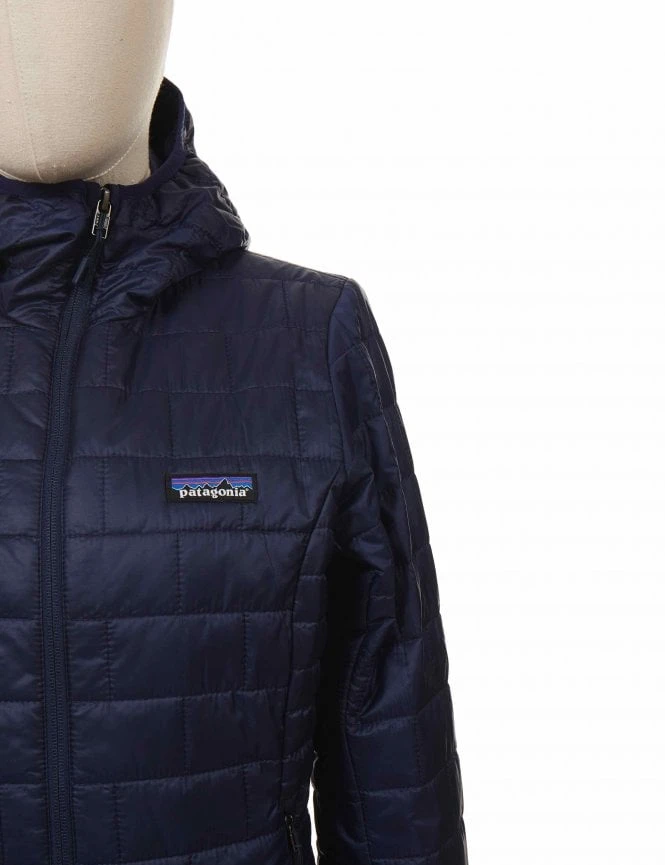 Patagonia Women's Nano Puff Hooded Jacket - Classic Navy 5 Patagonia Women's Nano Puff Hooded Jacket - Classic Navy - Image 3