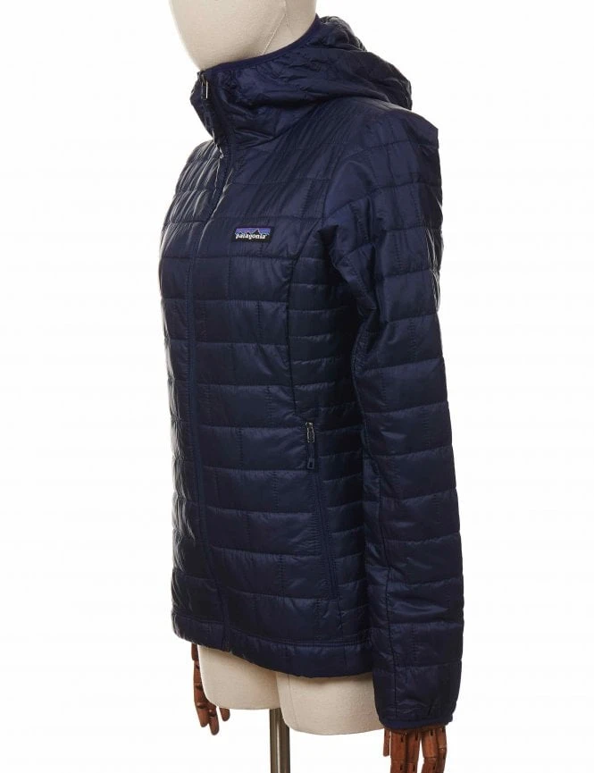Patagonia Women's Nano Puff Hooded Jacket - Classic Navy 6 Patagonia Women's Nano Puff Hooded Jacket - Classic Navy - Image 4