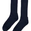 Colorful Standard Navy Blue with White 'Active' Text – Organic Cotton Crew Socks