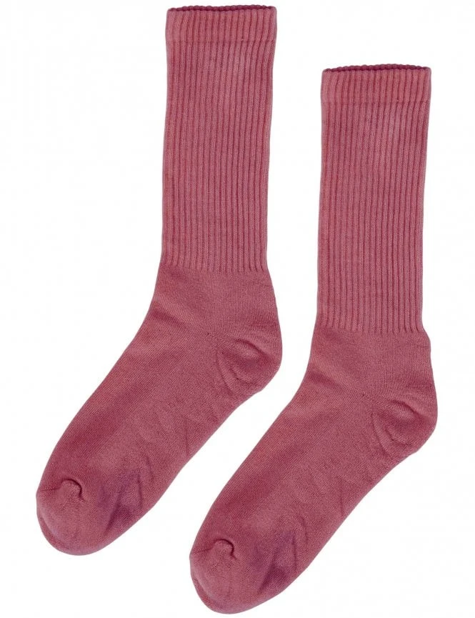 Colorful Standard Raspberry Pink Organic Active Socks - Women's Sustainable Cotton Athletic Crew 3 Colorful Standard Raspberry Pink Organic Active Socks - Women's Sustainable Cotton Athletic Crew