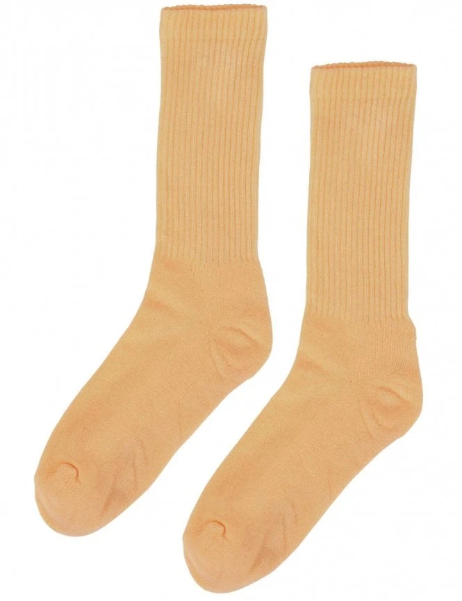 Colorful Standard Sandstone Orange Organic Active – Sustainable Ribbed Crew Socks 3 Colorful Standard Sandstone Orange Organic Active – Sustainable Ribbed Crew Socks