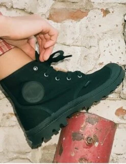 Palladium Women's Pampa Hi Boots - Black/Black -Fatbuddha Store womens pampa hi boots black black p30471 106185 medium