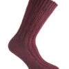Donegal Socks - Burgundy Wool Mix Traditional Tweed Knit 2 Donegal Socks - Burgundy Wool Mix Traditional Tweed Knit -Fatbuddha Store wool mix socks burgundy p30891 114913 medium
