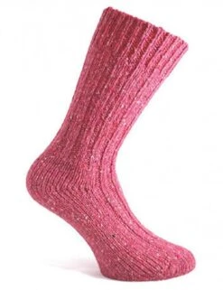 Wool Mix Socks - Fuchsia
