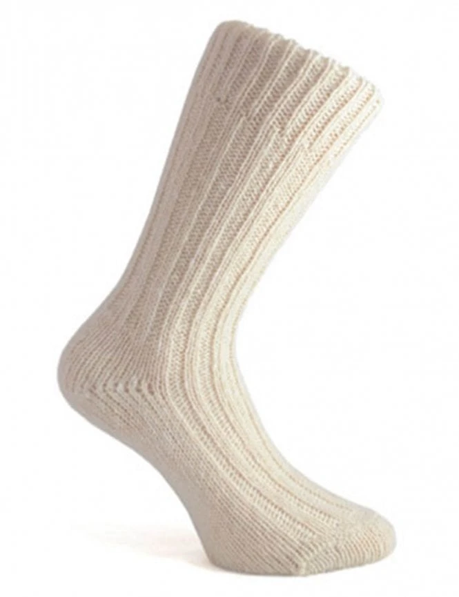 Donegal Natural Cream Wool Mix Socks – Traditional Tweed Knit Crew Socks 3 Donegal Natural Cream Wool Mix Socks – Traditional Tweed Knit Crew Socks