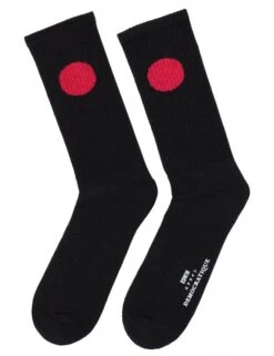 X Democratique Japanese Sun Socks - Black