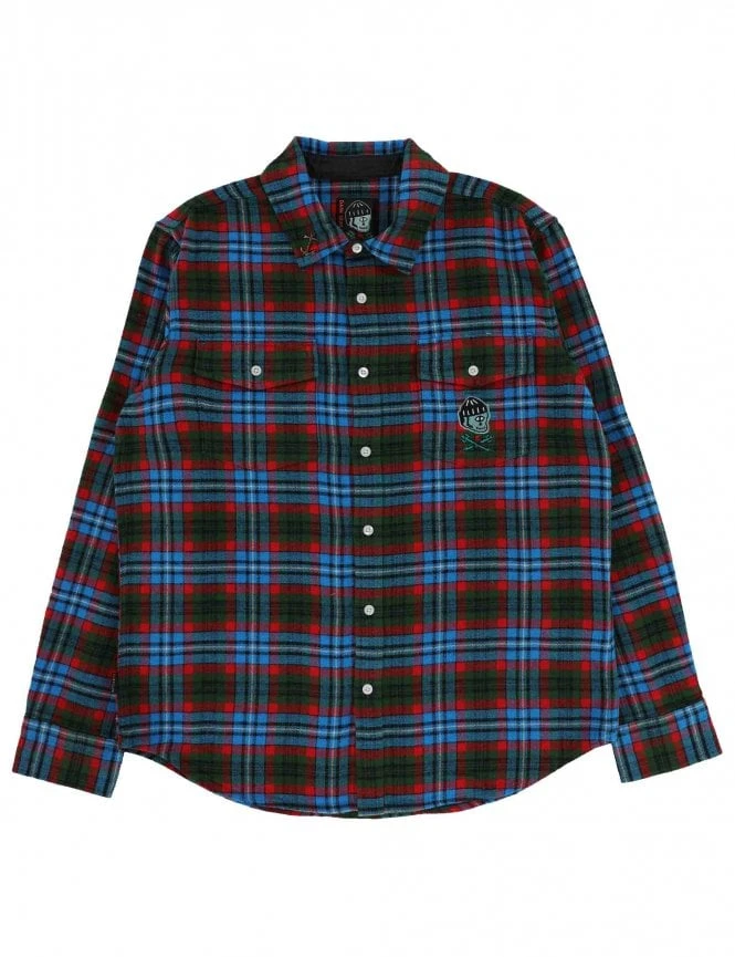 X Poler Flannel Shirt - Green/Blue 3 X Poler Flannel Shirt - Green/Blue