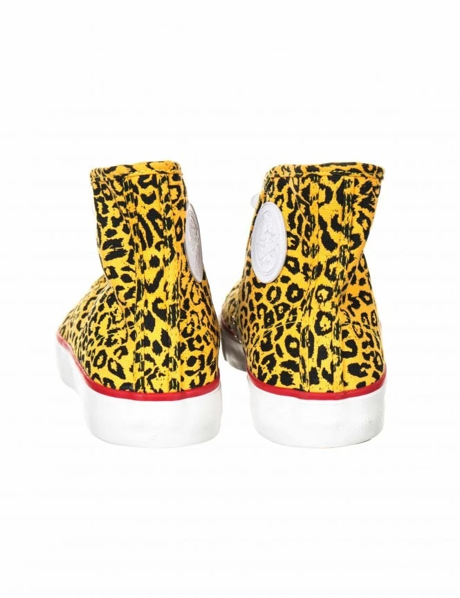 Obey Clothing X Warrior Hi Trainers - Leopard Energy Yellow 5 Obey Clothing X Warrior Hi Trainers - Leopard Energy Yellow - Image 3