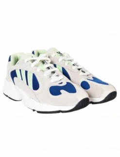 Adidas Originals Yung-1 Trainers - Footwear White/Glow Green
