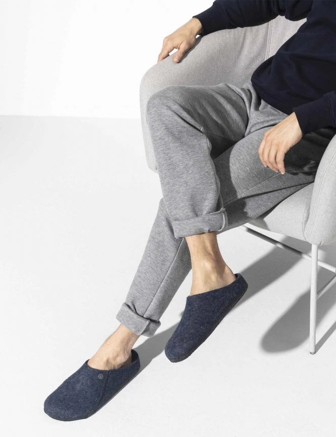 Birkenstock Zermatt Felt Slippers - Dark Blue 4 Birkenstock Zermatt Felt Slippers - Dark Blue - Image 2