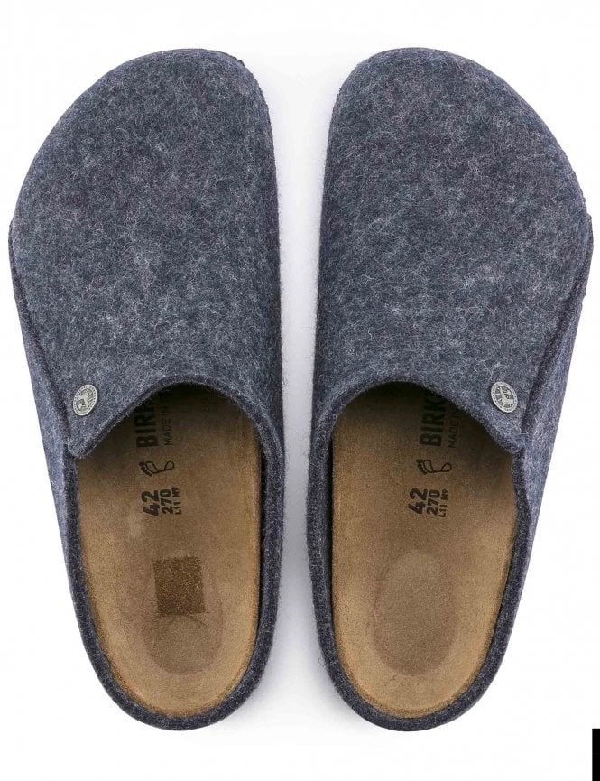 Birkenstock Zermatt Felt Slippers - Dark Blue 9 Birkenstock Zermatt Felt Slippers - Dark Blue - Image 7