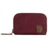 Fjallraven Zip Card Holder in Bordeaux Red - G-1000 HeavyDuty Compact Wallet -Fatbuddha Store zip card holder bordeaux red p31356 107782 medium