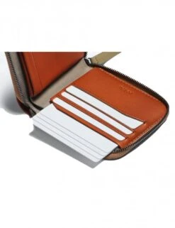 Bellroy Zip Wallet in Terracotta – Premium Eco-Leather with Magnetic Coin Pouch -Fatbuddha Store zip wallet terracotta p32462 110333 medium