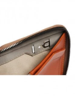 Bellroy Zip Wallet in Terracotta – Premium Eco-Leather with Magnetic Coin Pouch -Fatbuddha Store zip wallet terracotta p32462 110335 medium