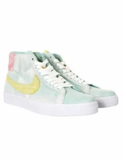 Zoom Blazer Mid Premium Trainers - Light Dew/Green Glow